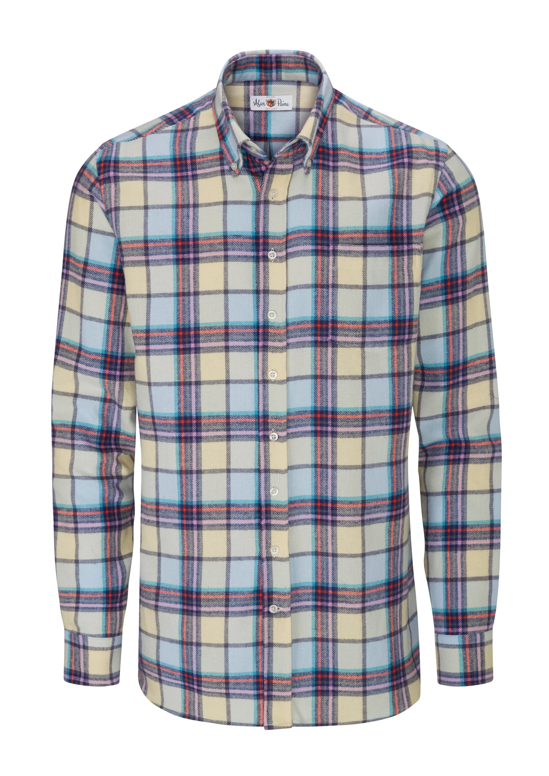 Flannel Plaid Sport Shirt by Alan Paine