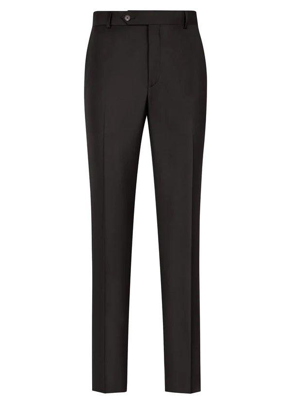 Samuelsohn Core Dress Pant - Black Super 110s Italian Wool Black / 36 / PLAIN FRONT