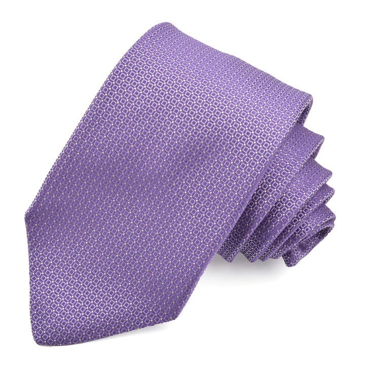 PIN DOT NECKTIE - PURPLE - XL