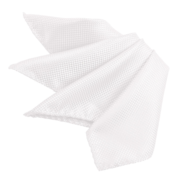 OXFORD POCKET SQ - WHITE