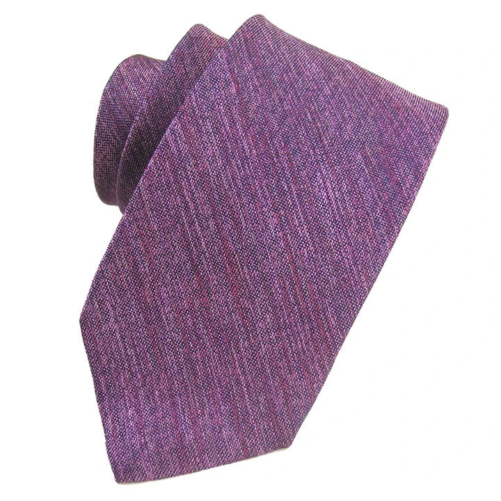 MELANGE SOLID NECKTIE - PINK