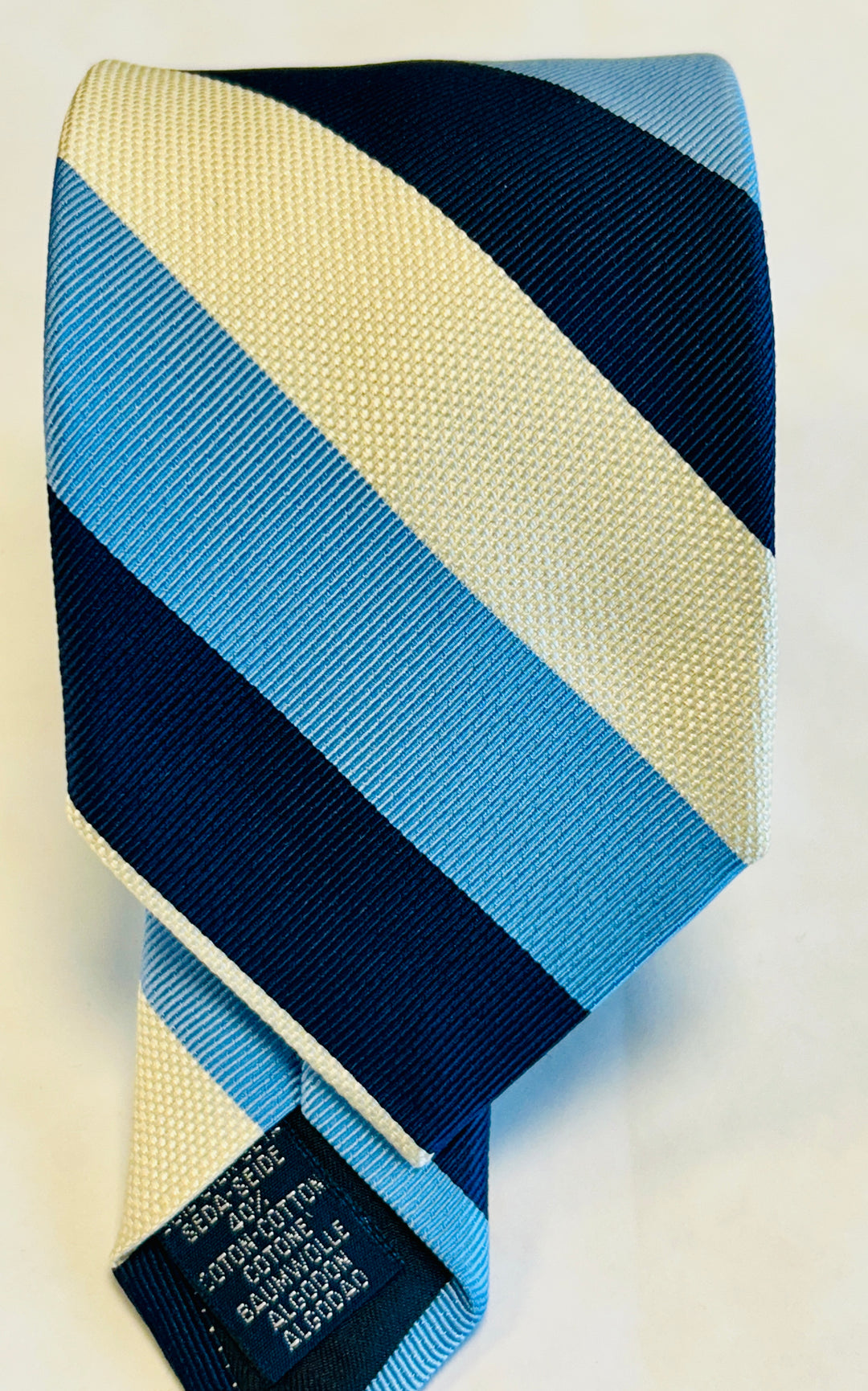BOLD STRIPED NECKTIE - LT BLUE