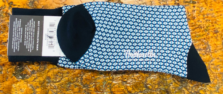 ELGAR DRESS SOCK  - NAVY - MEDIUM (US 8.5-11) - MID-CALF