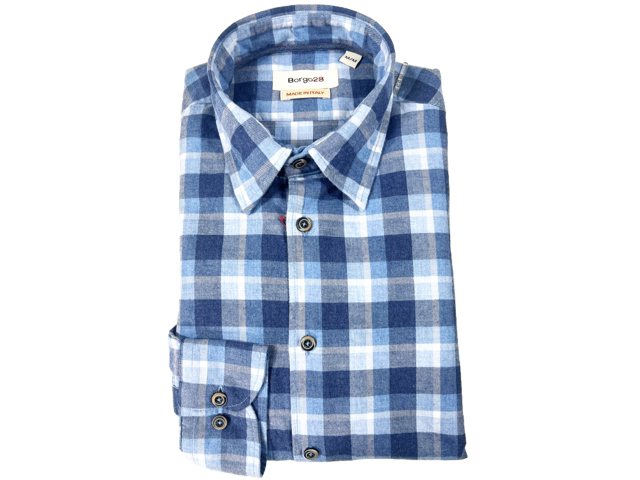 MELANGE PLAID SPORT SHIRT