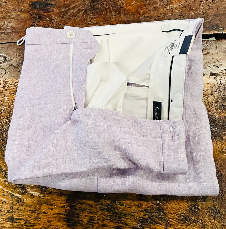 HERRINGBONE LINEN PANT