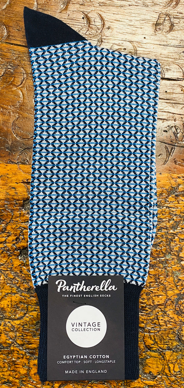 ELGAR DRESS SOCK  - NAVY - MEDIUM (US 8.5-11) - MID-CALF