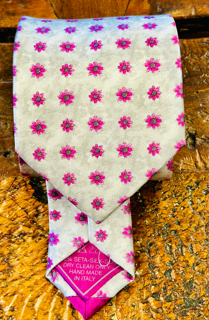 FLORAL SATIN NECKTIE