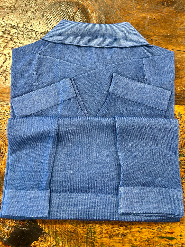 WASHED MERINO POLO