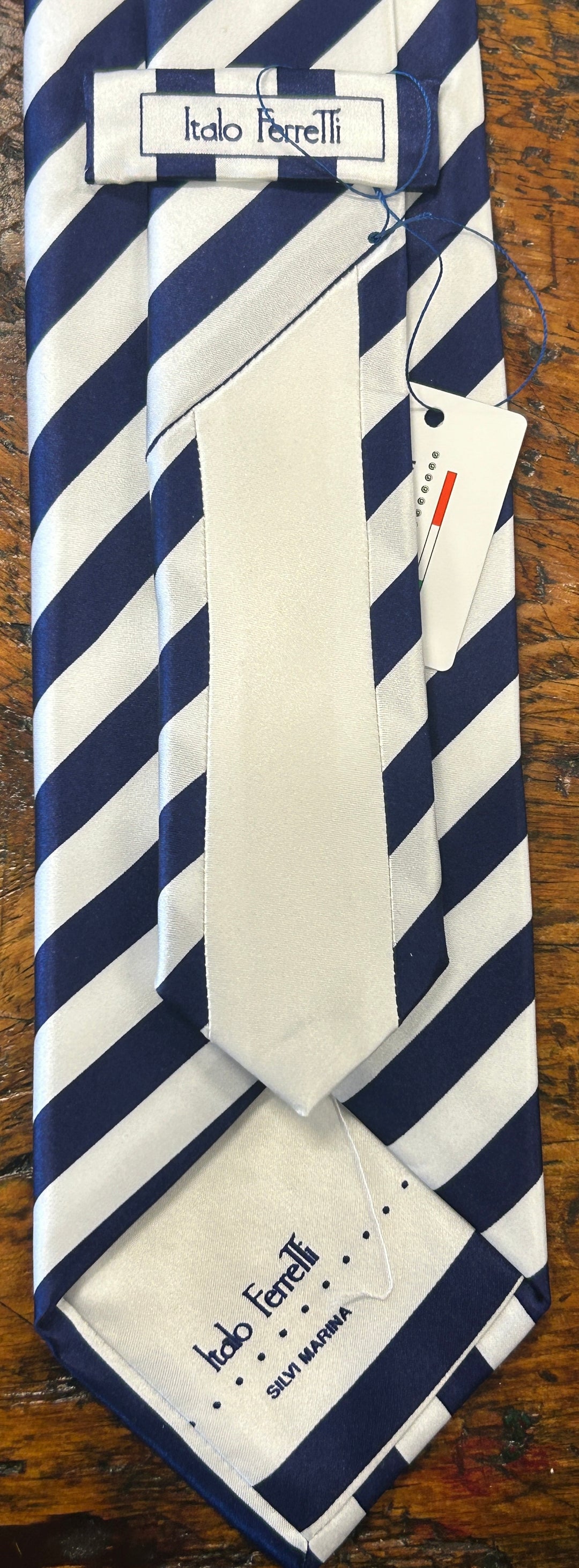REGIMENTAL STRIPE NECKTIE - NAVY