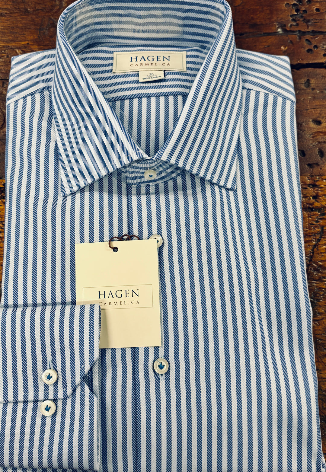 TONAL STRIPE DRESS SHIRT