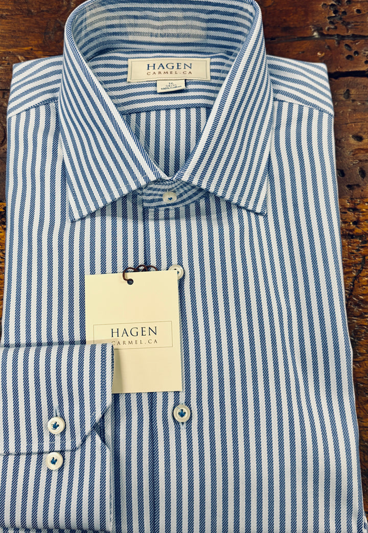 TONAL STRIPE DRESS SHIRT