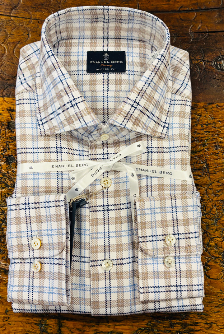 DOBBY CHECK DRESS SHIRT