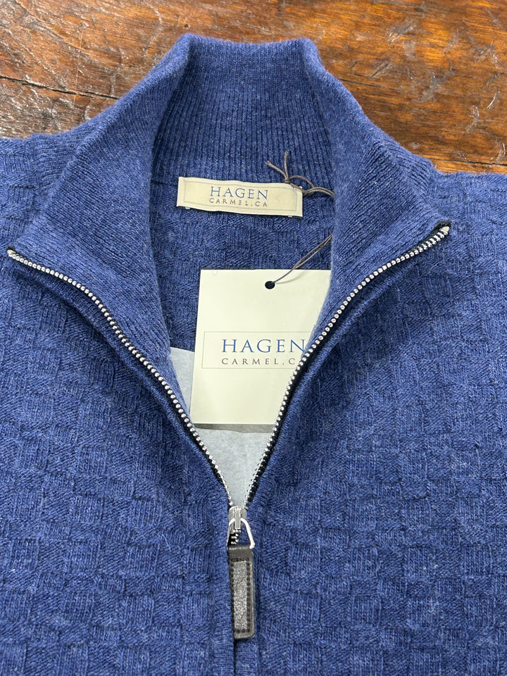 BASKETWEAVE 1/4 SWEATER