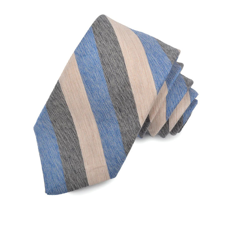 MELANGE BAR STRIPE NECKTIE