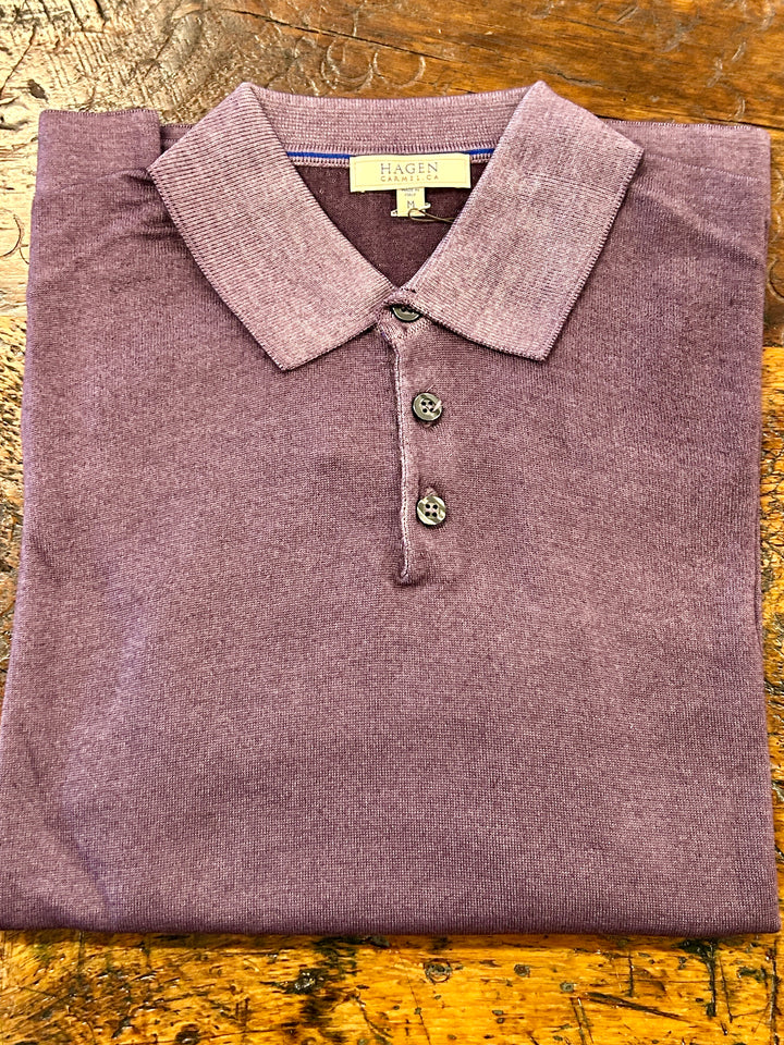 WASHED MERINO POLO