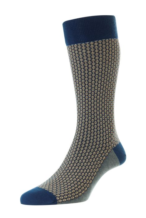 ELGAR DRESS SOCK  - TAN - LARGE (US 11.5-13) - MID-CALF