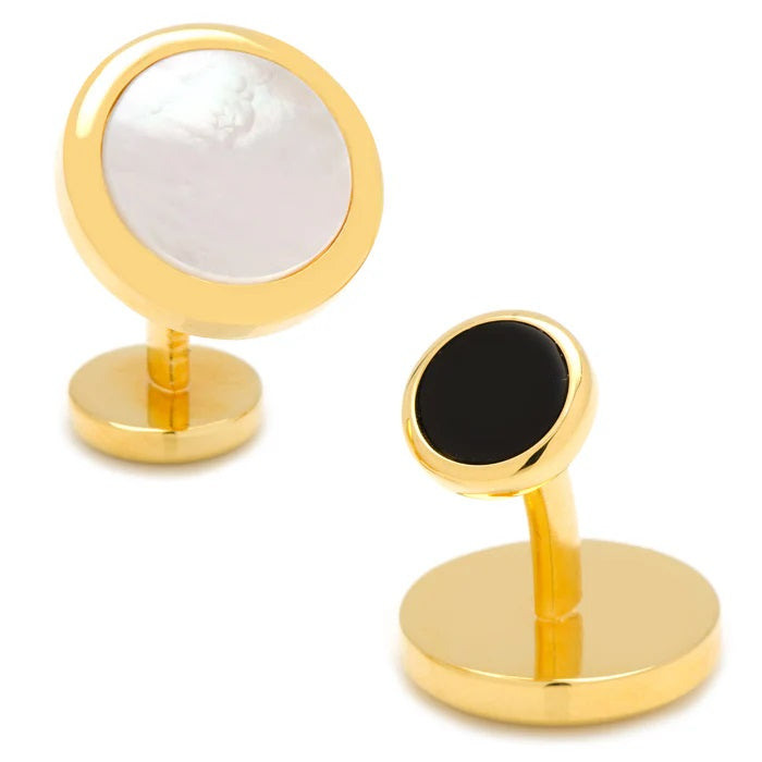 BEVELED CUFFLINKS - GOLD