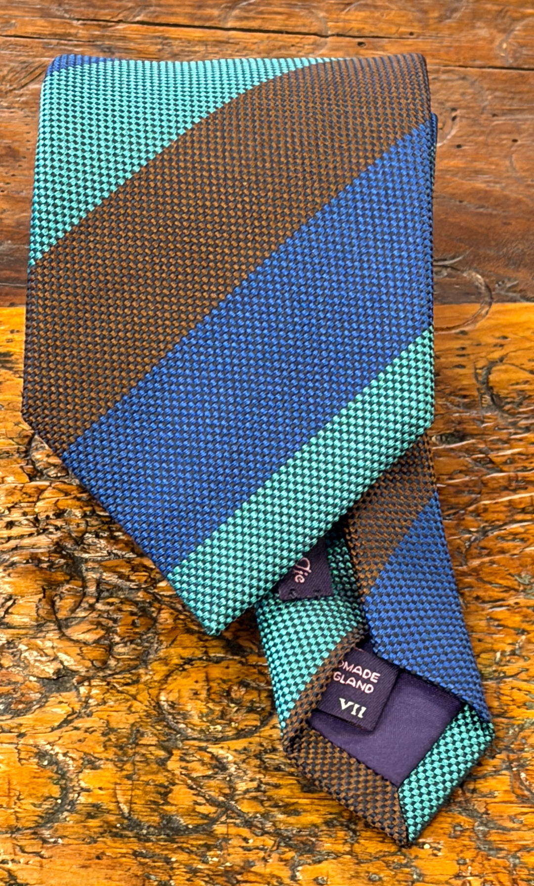 BOLD STRIPE NECKTIE  -MINT
