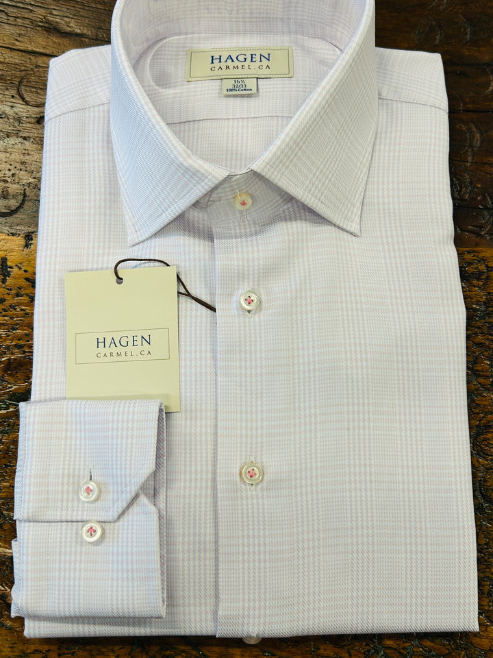 GLEN PLAID  DRESS SHIRT