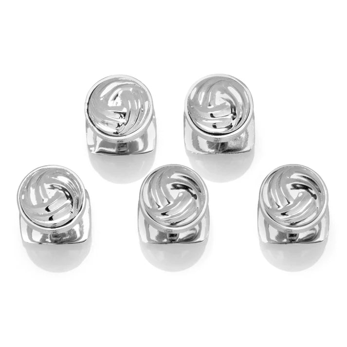 STERLING KNOT 5- STUD SET