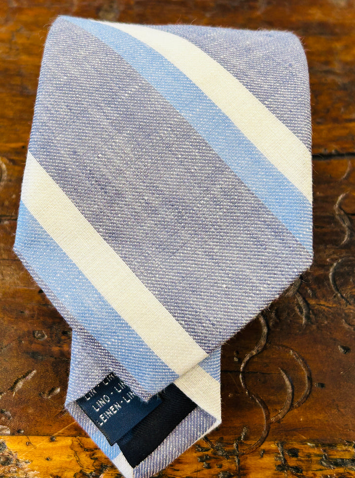 LINEN STRIPED NECKTIE