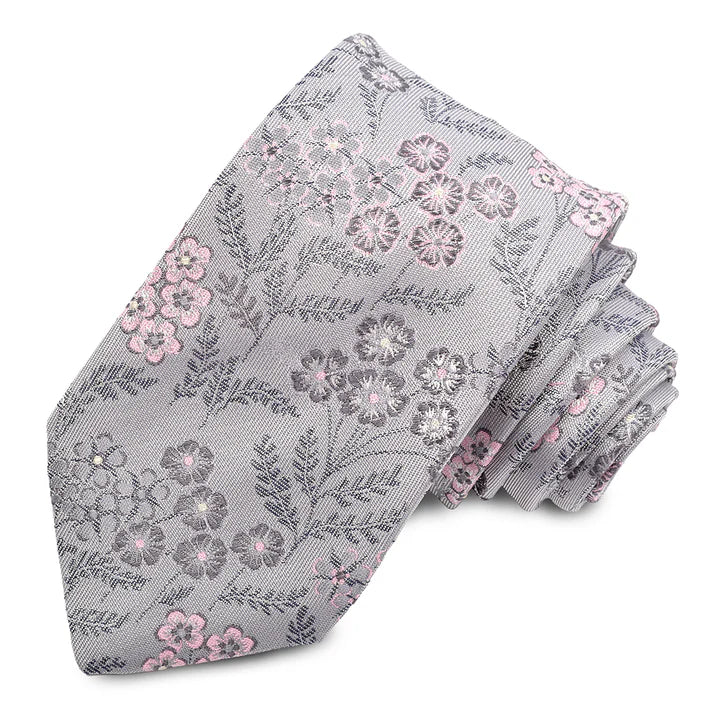 PENDUNCLE FLORAL NECKTIE