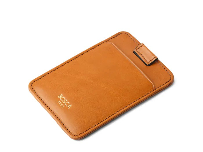 PULL TAB CARD CASE - TAN