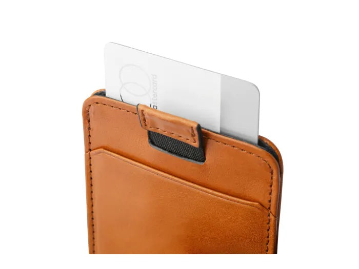 PULL TAB CARD CASE - TAN