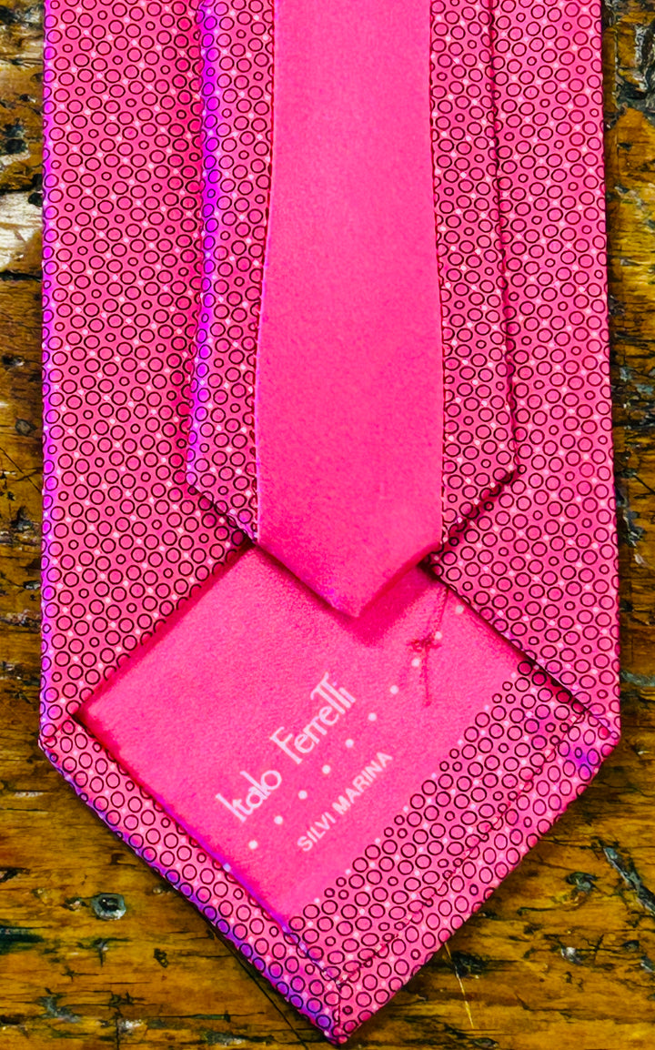 SATIN CIRCLES NECKTIE