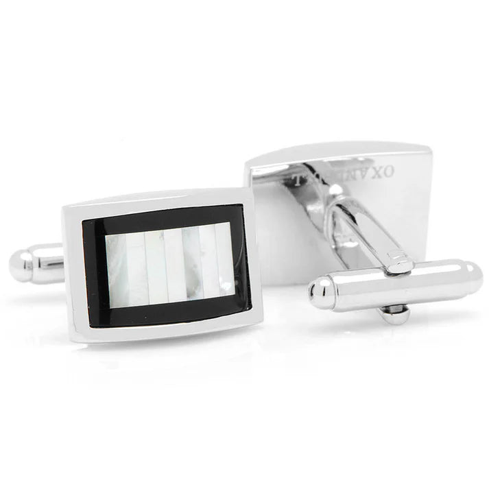 BEVELED CUFFLINKS - SILVER