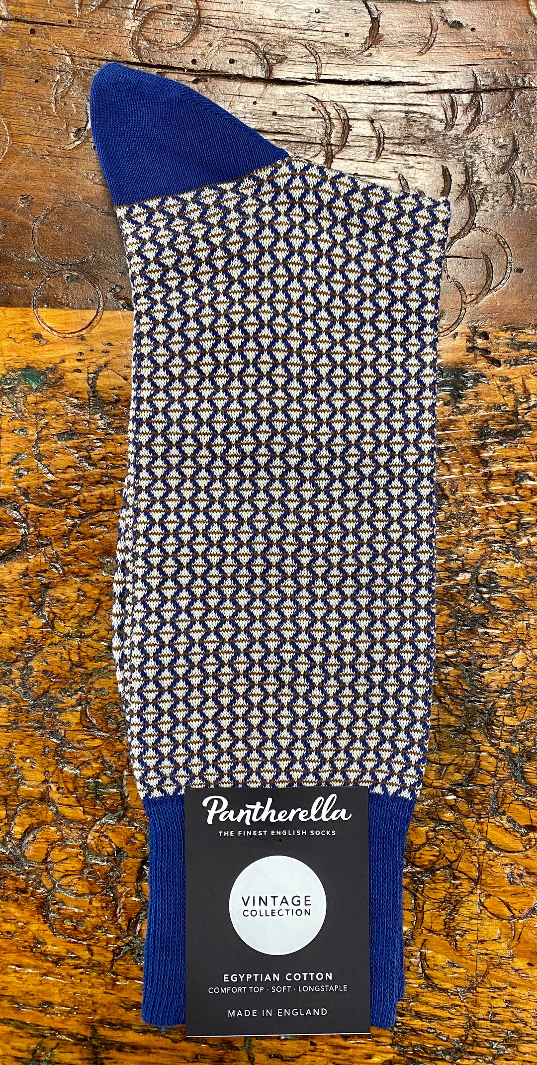 ELGAR DRESS SOCK  - TAN - LARGE (US 11.5-13) - MID-CALF