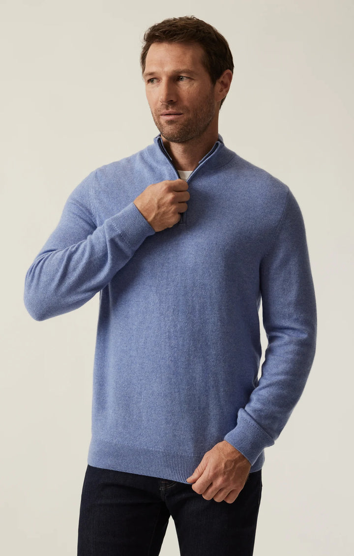 CASHMERE 1/4 ZIP SWEATER