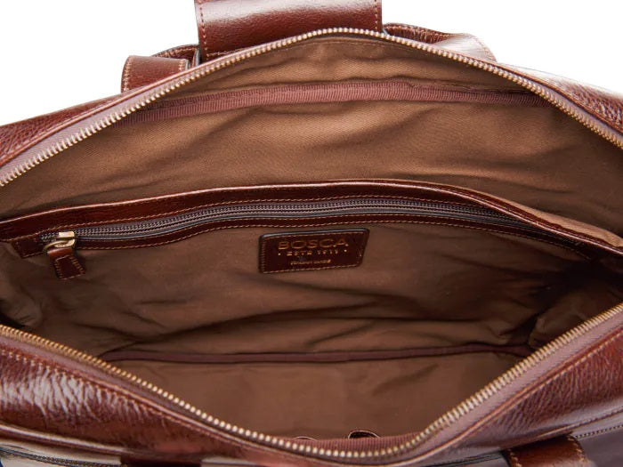 FIRENZE BRIEFCASE - DARK BROWN