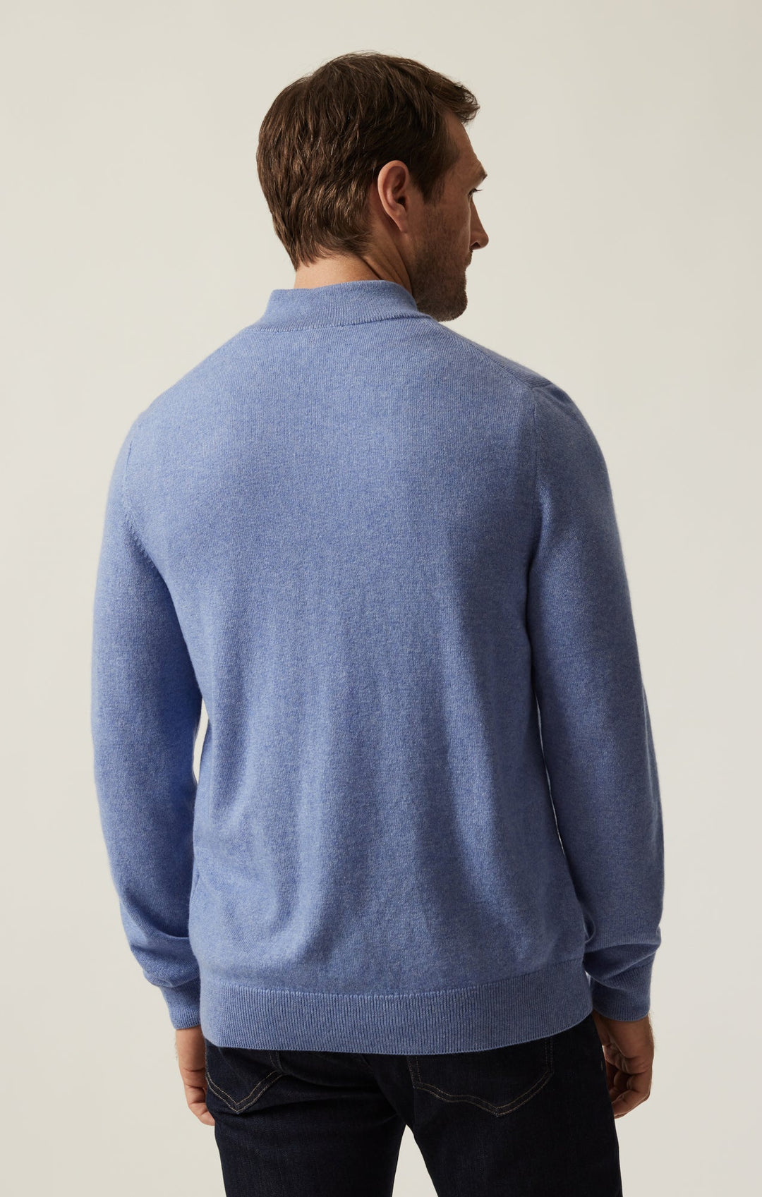 CASHMERE 1/4 ZIP SWEATER