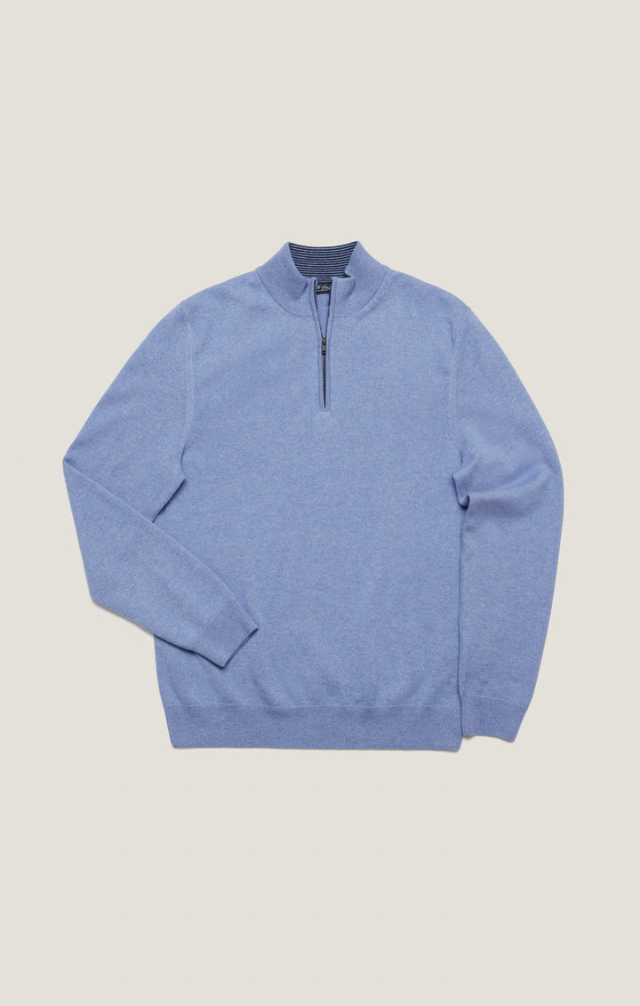 CASHMERE 1/4 ZIP SWEATER