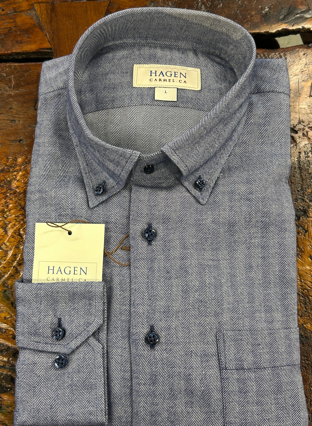 HERRINGBONE SPORT SHIRT