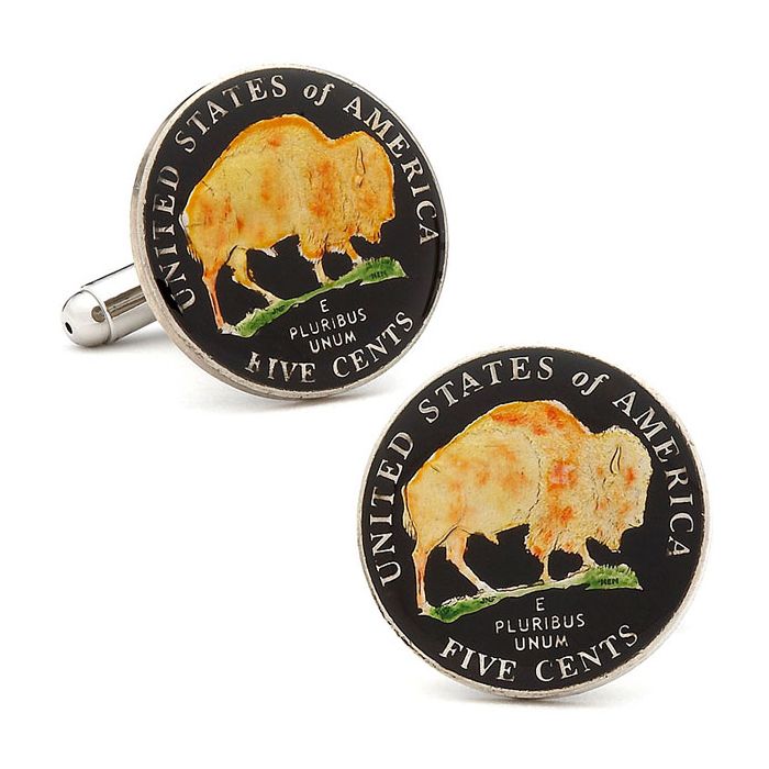 BUFFALO NICKEL CUFFLINK
