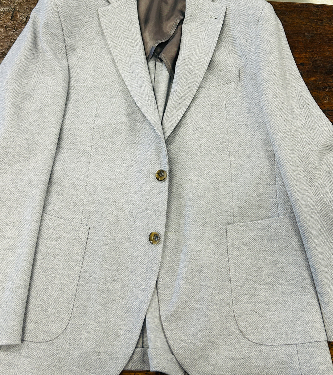 HERRINGBONE KNIT JACKET
