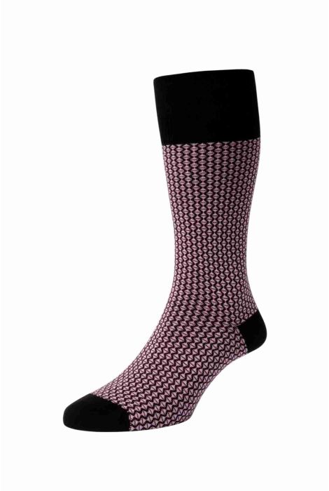 ELGAR DRESS SOCK - BLACK - MEDIUM (US 8.5-11)