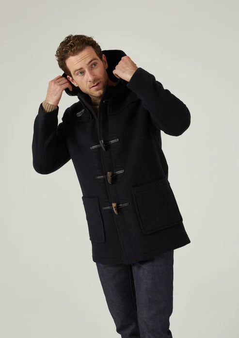 Alan Paine Duffle Coat - Alcombey Check Back Daffle Coat