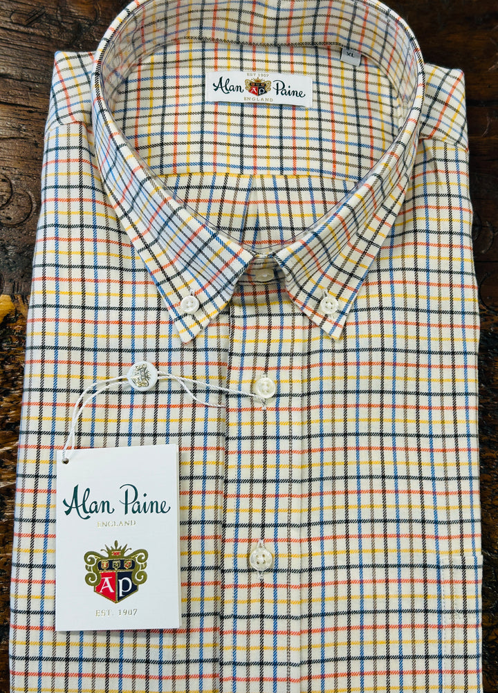 Fancy Button Down Sport Shirt by Alan Paine