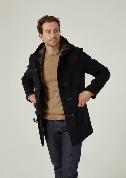 け*こ様 Ameri 2WAY COLLAR DUFFLE COAT Alcombey Duffle Coat by Alan Paine — Men's Coat | Natale's
