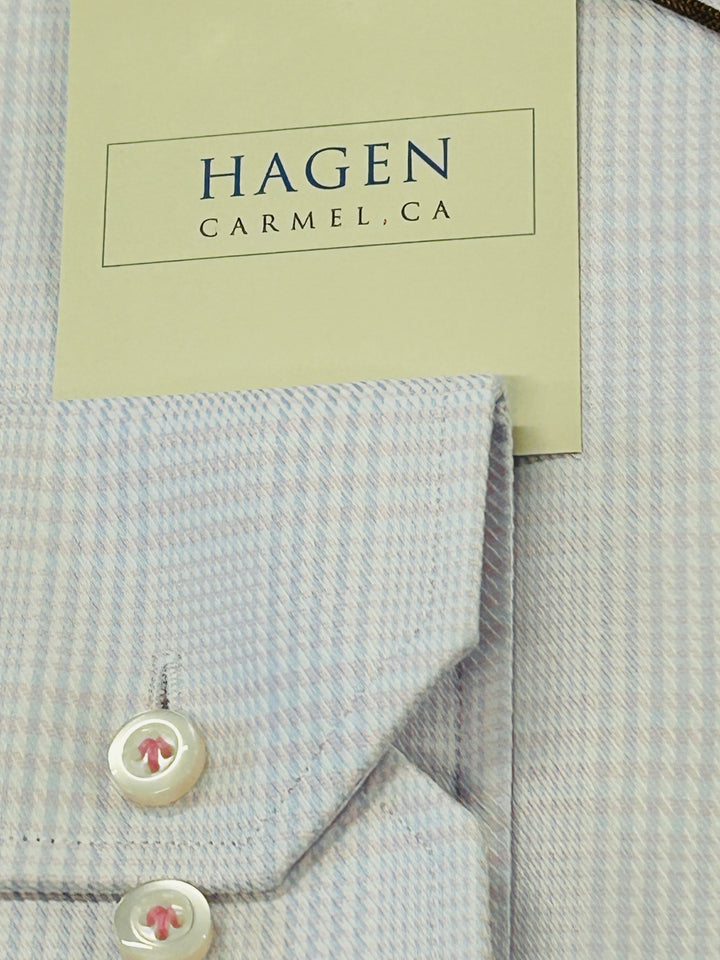 GLEN PLAID  DRESS SHIRT