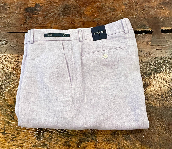 HERRINGBONE LINEN PANT