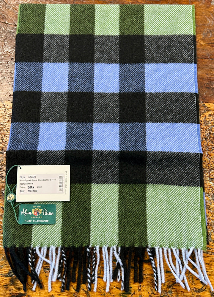 CHECK CASHMERE SCARF