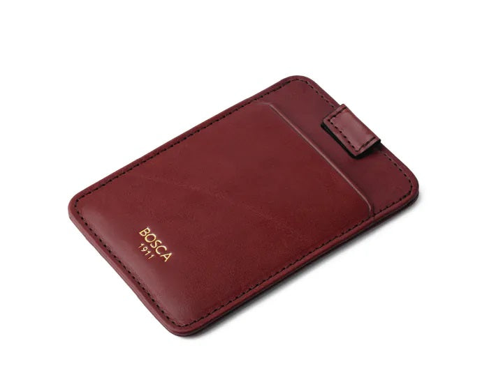 PULL TAB CARD CASE - D BROWN