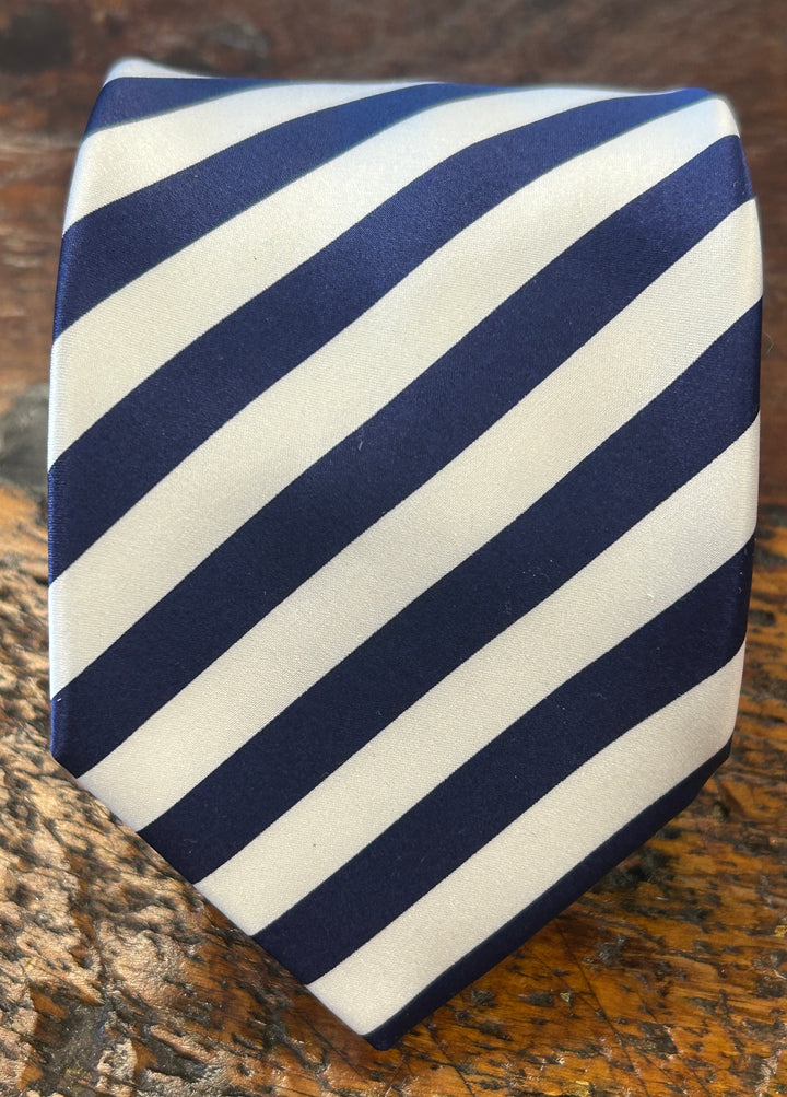 REGIMENTAL STRIPE NECKTIE - NAVY