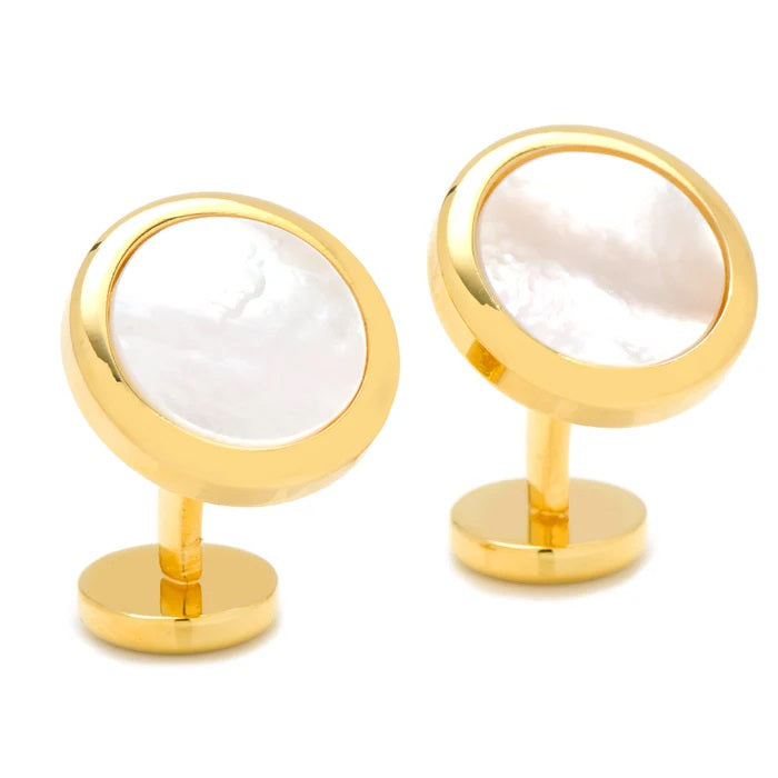 BEVELED CUFFLINKS - GOLD