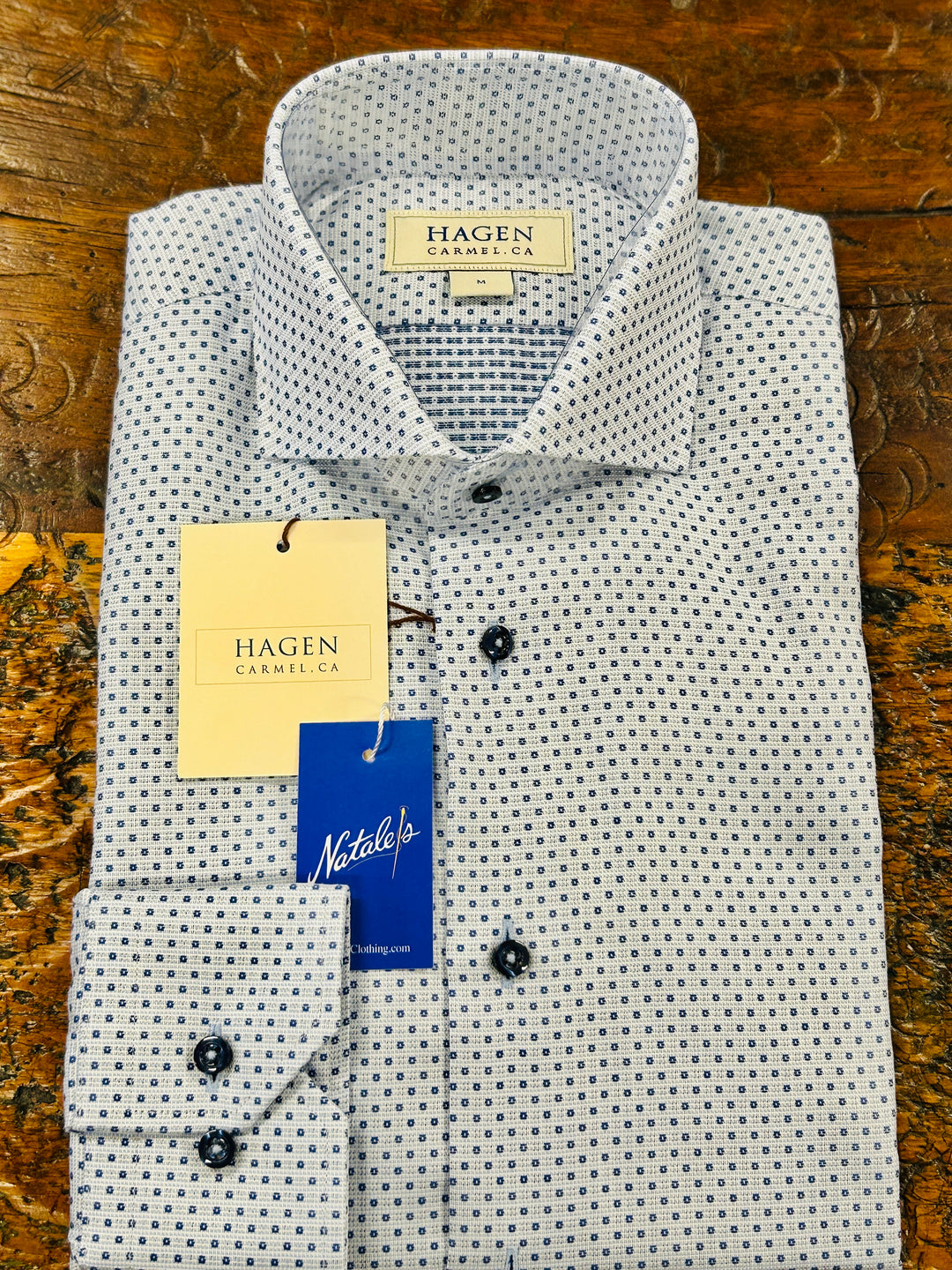 JACQUARD DOTS SHIRT