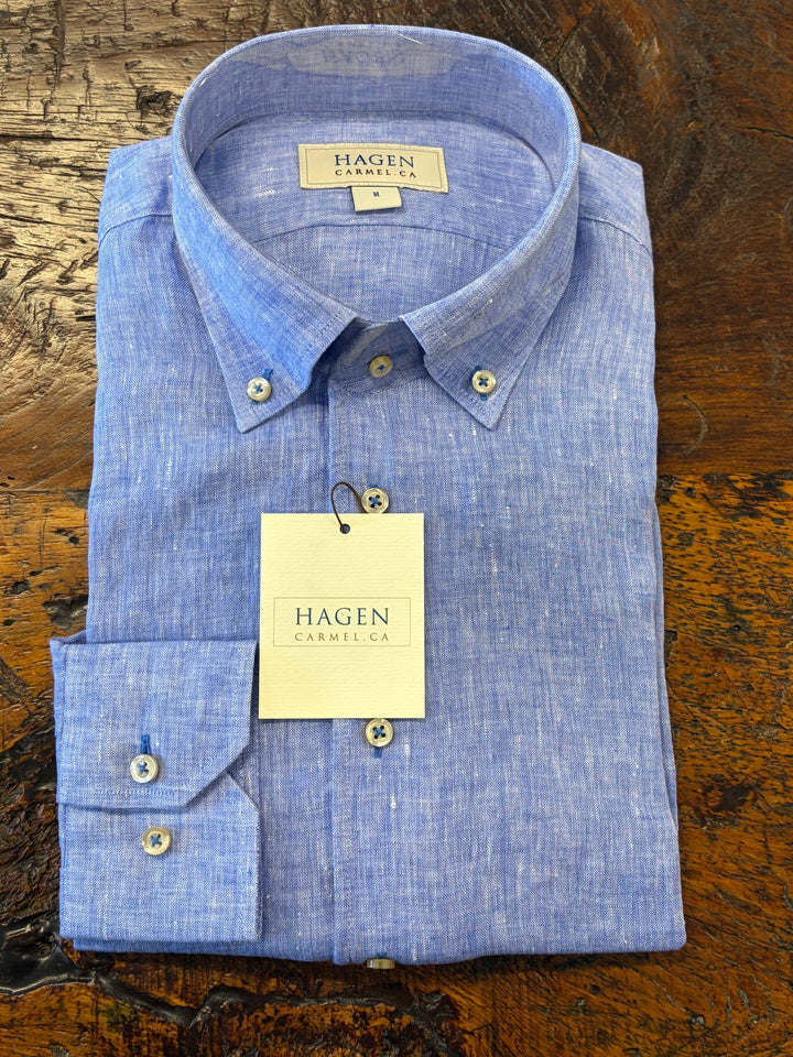 LINEN BUTTON DOWN SHIRT